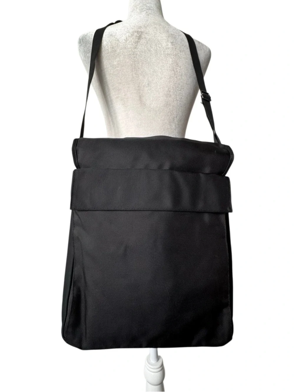Calvin Klein Black Messenger Bag with Adjustable Strap
